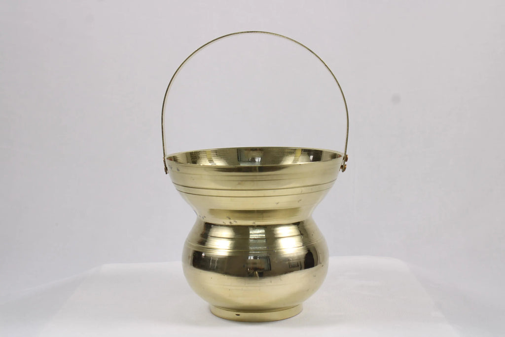 Brass Kamandal | Pital Kalash Traditional Hindu & Jain Holy Water Pot for Puja Abhishekam Mandir Temple