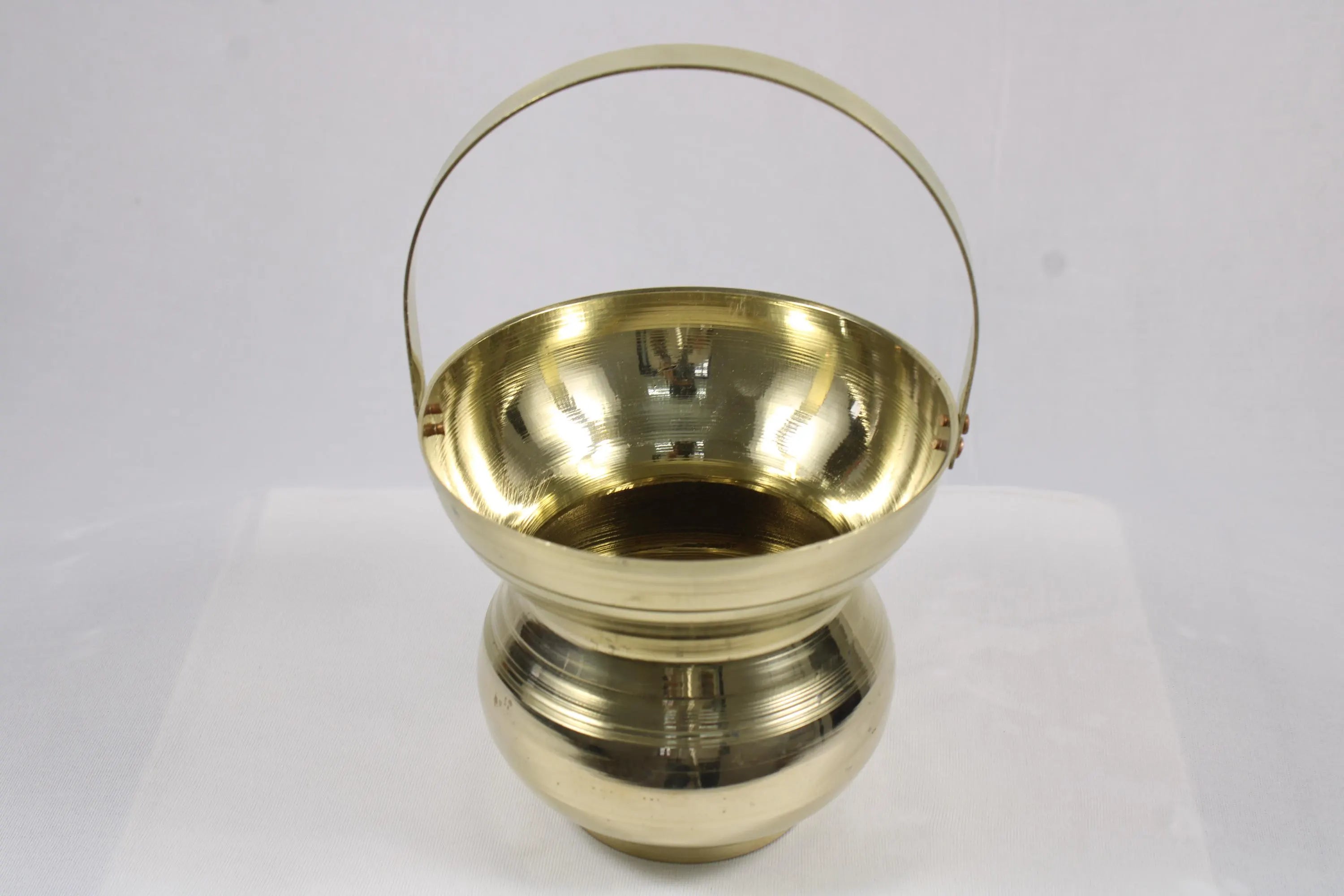 Brass Kamandal | Pital Kalash Traditional Hindu & Jain Holy Water Pot for Puja Abhishekam Mandir Temple