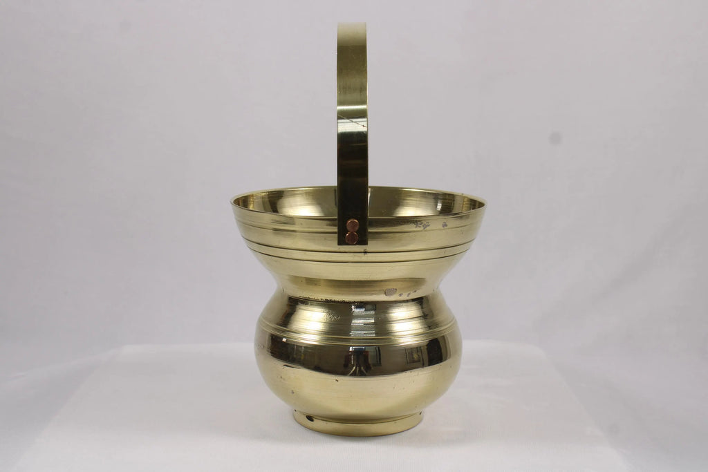Brass Kamandal | Pital Kalash Traditional Hindu & Jain Holy Water Pot for Puja Abhishekam Mandir Temple