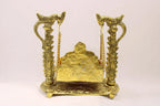 Brass Swing for Bal Gopal Laddu Gopal Krishna Idol | Traditional Brass Jhula for Lord Krishna Janmashtami Puja Mandir