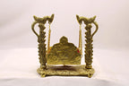 Brass Swing for Bal Gopal Laddu Gopal Krishna Idol | Traditional Brass Jhula for Lord Krishna Janmashtami Puja Mandir
