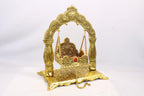 Brass Suraj Jhula | Sun-Shaped Decorative Swing for Lord Krishna Home Temple Janmashtami Swing | Laddu Gopal Bal Gopal Jhula