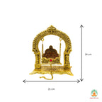 Brass Krishna Jhula Swing | Handcrafted Brass Jhula for Laddu Gopal Bal Gopal Lord Krishna | Krishna Janmashtami Swing