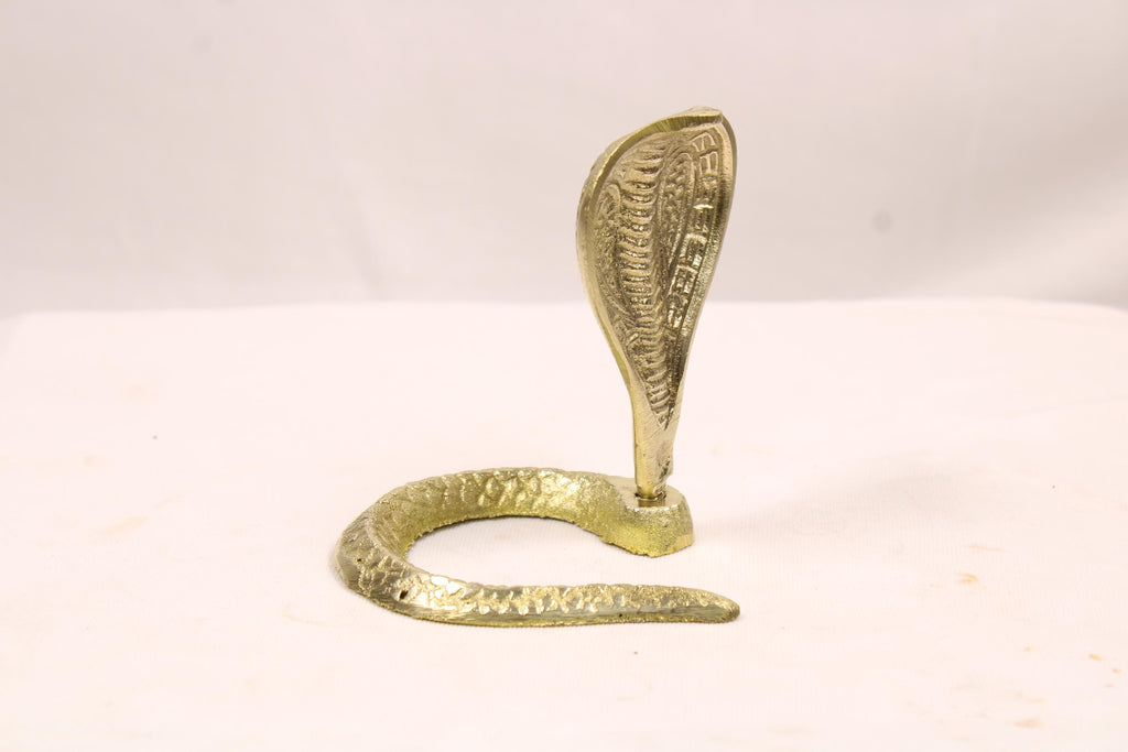 Brass Snake Naagdev Statue Idol | Shiva Naag for Shivling Pooja, Mandir, Kaal Sarp Dosh Poojan, Home Temple Decor & Spiritual Rituals