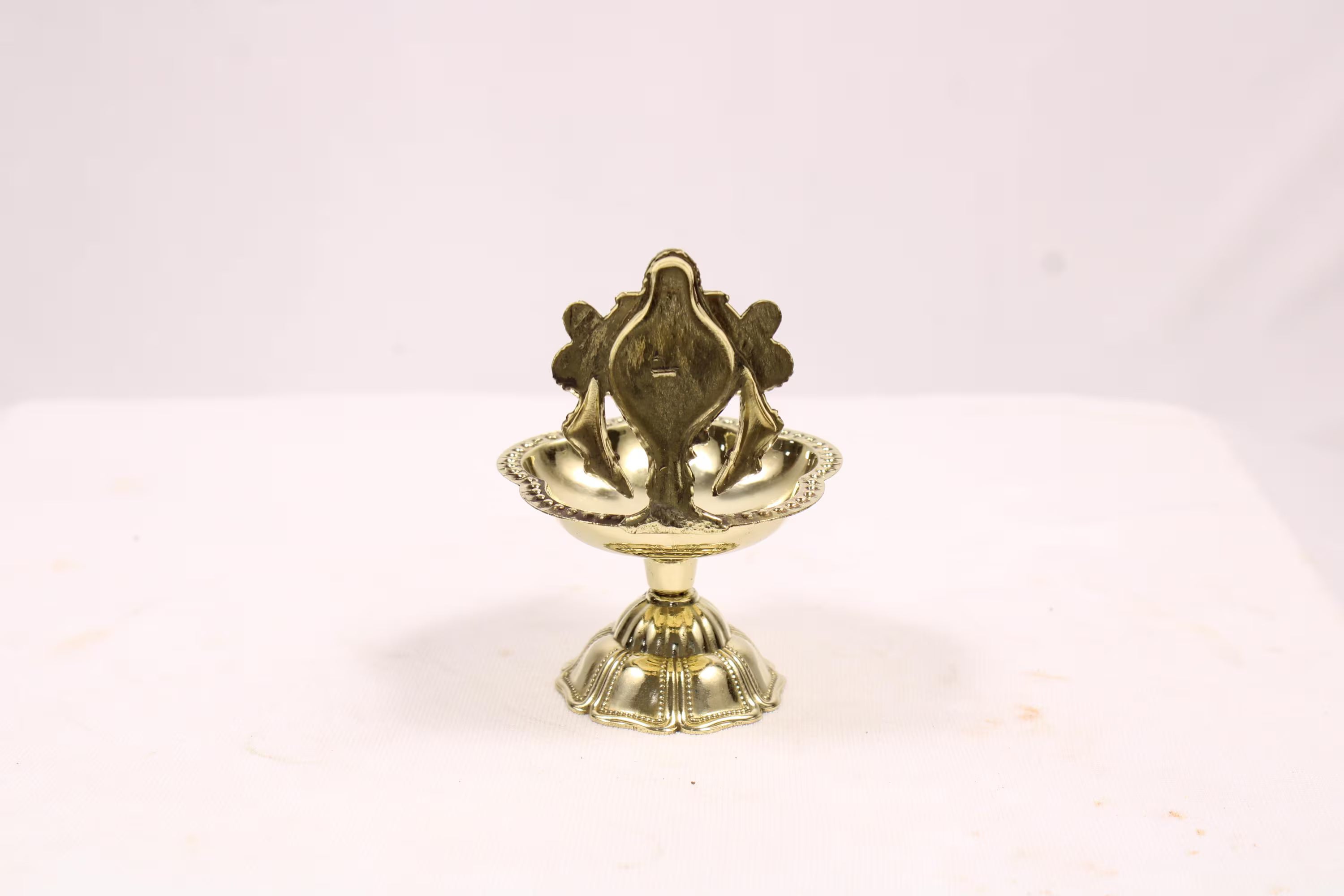 Brass Shanku Chakra Diya | Shankh Chakra Oil Lamp | Kuber Diya Diwali Decor