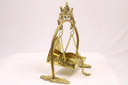 Brass Krishna Jhula Swing | Traditional Jhula for Lord Krishna | Gopal Swing | Gopal Jhula