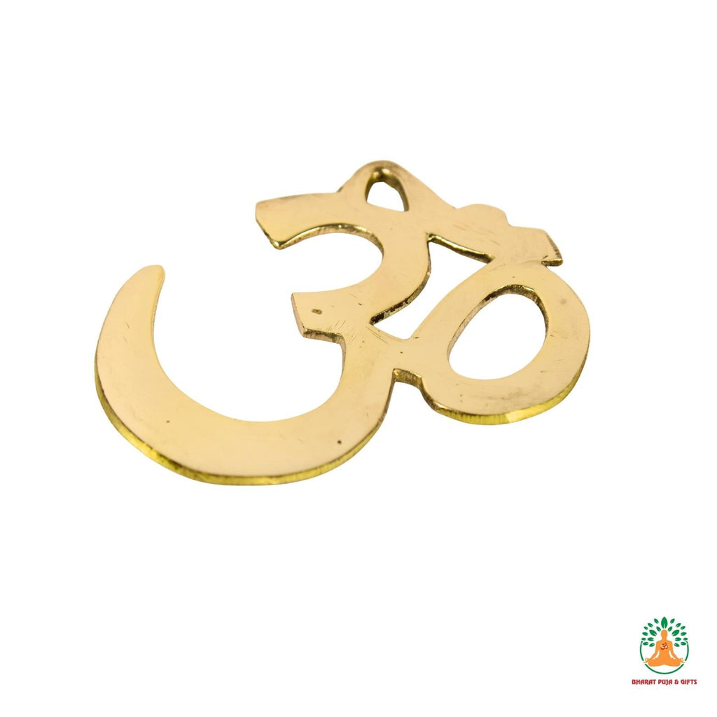 Brass Om Wall Hanging | Om Symbol Wall Art | Meditation Room Decor | Yoga Studio Decor | Housewarming Gift
