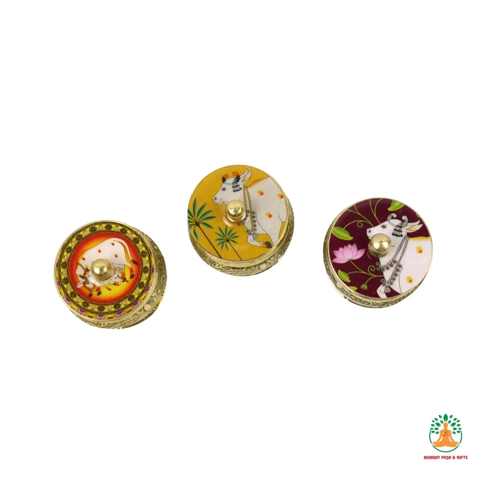 Brass Sindoor Dibbi | Sindoor Box | Kumkum Box | Sindoor Dabba| Diwali Gift | Indian Return Gift | Puja Favors| Housewarming Gift
