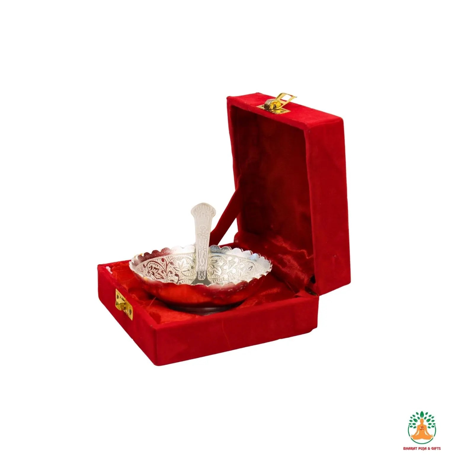 Elegant German Silver Bowl with Matching Spoon | Traditional Gift Set for Diwali, Weddings, Housewarming & Festive Return Gifts |