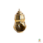 Brass Incense Burner, oil burner, camphor Diya with Dome-Shaped Top – Traditional Puja Lamp for Home, Temple & Gifting