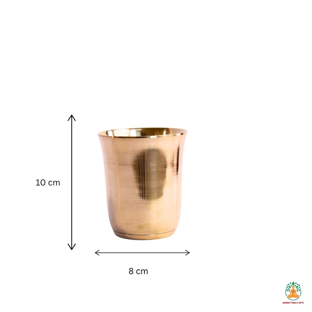 Plain Bronze Kansa Glass | Bronze Drinking Glass Tumbler Water Glass | Kansa Cup | Ayurvedic Glass