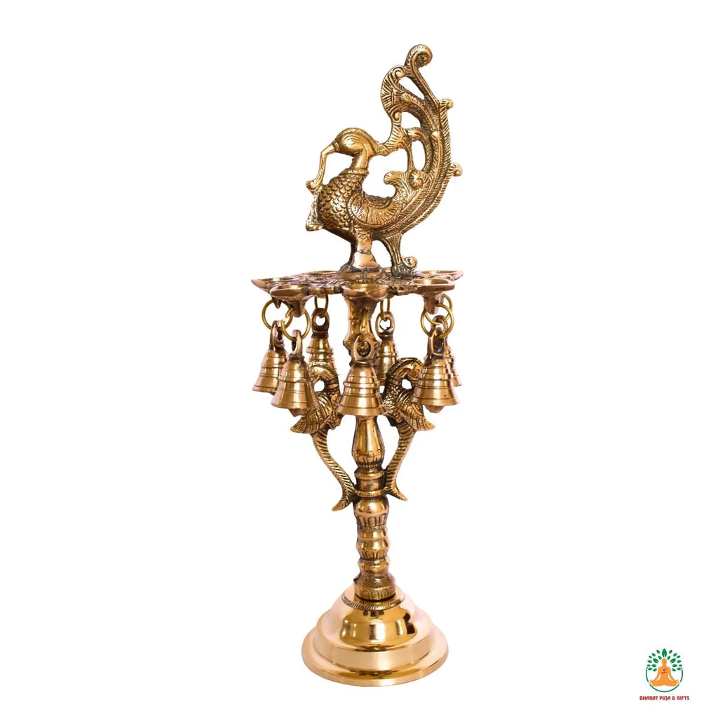Brass Lamp Samai | South Indian Diya| Brass Annapakshi Kuthu Vilakku | Brass Annam Kuthuvilakku Oil Lamp | Kerala Oil Lamp | Long Samai Diya