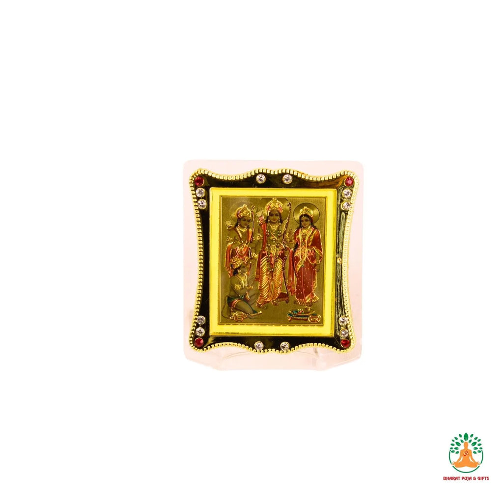 Shri Ram Car Dashboard frame– Ram, Lakshman & Sita Divine Picture Frame | Car Decor for Blessings, Peace Good Luck