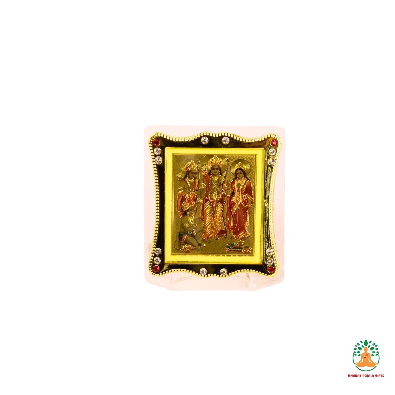 Shri Ram Car Dashboard frame– Ram, Lakshman & Sita Divine Picture Frame | Car Decor for Blessings, Peace Good Luck