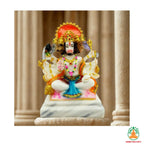 Lord Panchmukhi Hanumanji 6.5" | Marble Dust Multicolour God Idol for Home Decor, Pooja Room, Temple, Vastu, Statue, Gifting