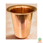 100% Pure Copper Tumbler Copper Glass | Plain Simple Design Copper Cup for Water | Ayurvedic Water Glass | Holistic Health Yoga Water Cup 300ml