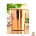 100% Pure Copper Tumbler Copper Glass | Plain Simple Design Copper Cup for Water | Ayurvedic Water Glass | Holistic Health Yoga Water Cup 300ml