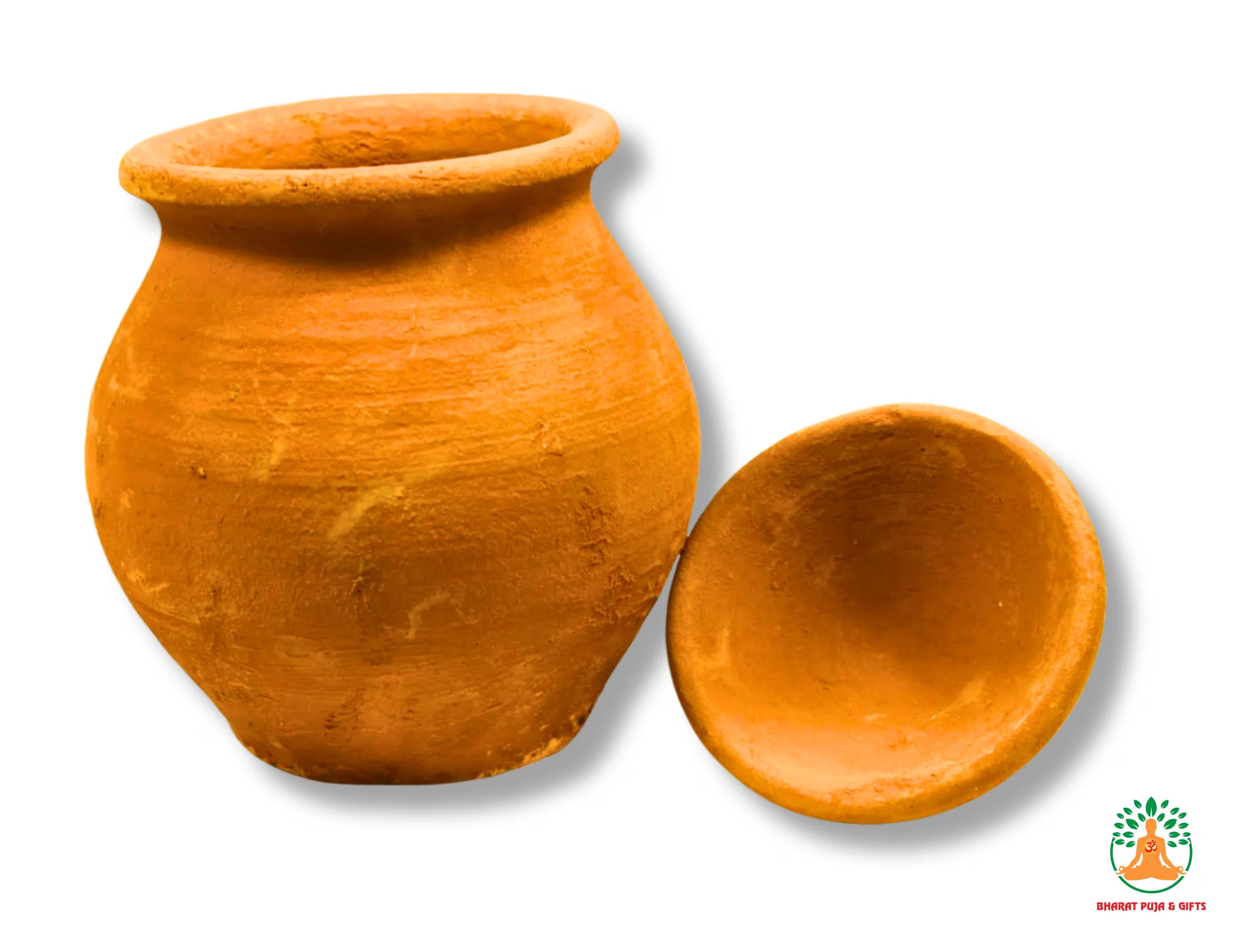 Traditional Clay Pot with Lid | Handcrafted Matka | Mitti Ghada | Earthen Clay Pot with Lid