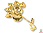Brass Panch Arti Diya | Traditional Five-Wick Oil Lamp | Brass Panchamukhi Diya