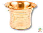 Panch Patra Set | Achaman Patra Pali Copper Plate | Copper Achaman Set