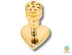 Heart-Shaped Brass Agarbatti Stand | Decorative Brass Incense Stick Holder