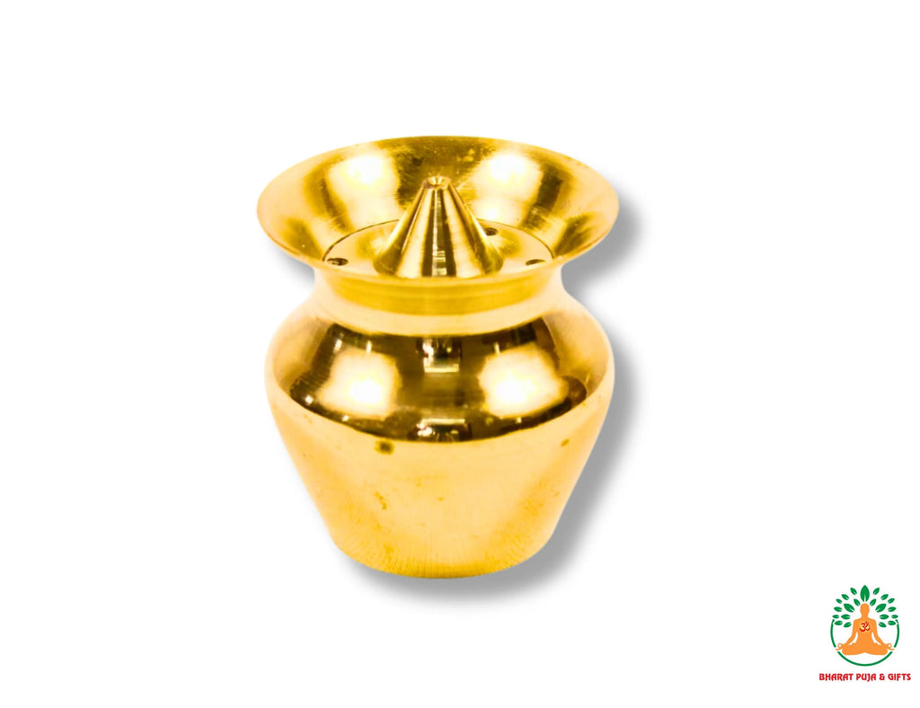 Brass Small Agarbatti Stand 10 cm | Brass Handcrafted Incense Holder | Decorative Brass Incense Stand