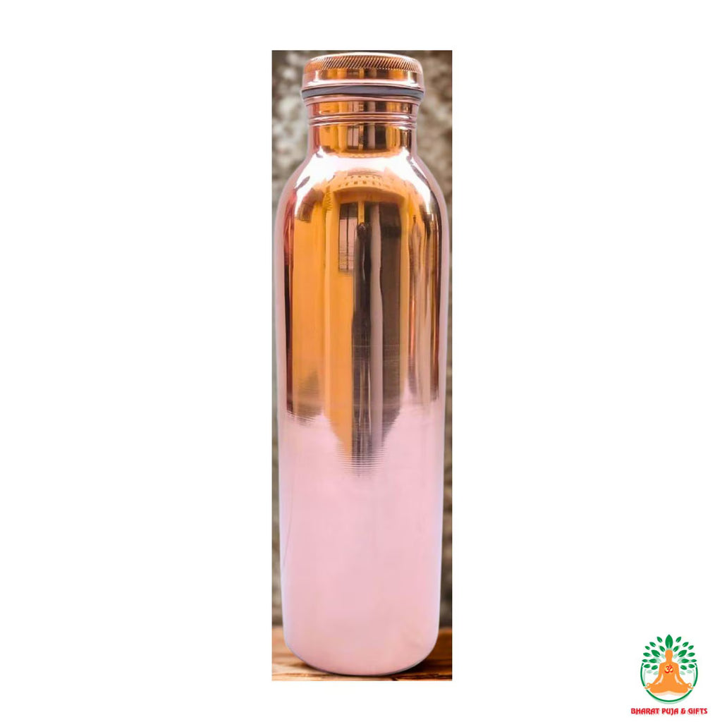 Ayurvedic Copper Water Bottle | Leak-Proof, Joint-Free Design (1L)