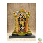 Tirupati Balaji Fine Metal Finish Idol Decorative Showpiece Handcrafted Tirupati Balaji Murti for Home Office and Gifting Purpose Sculpture