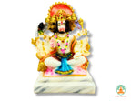 Lord Panchmukhi Hanumanji 6.5" | Marble Dust Multicolour God Idol for Home Decor, Pooja Room, Temple, Vastu, Statue, Gifting