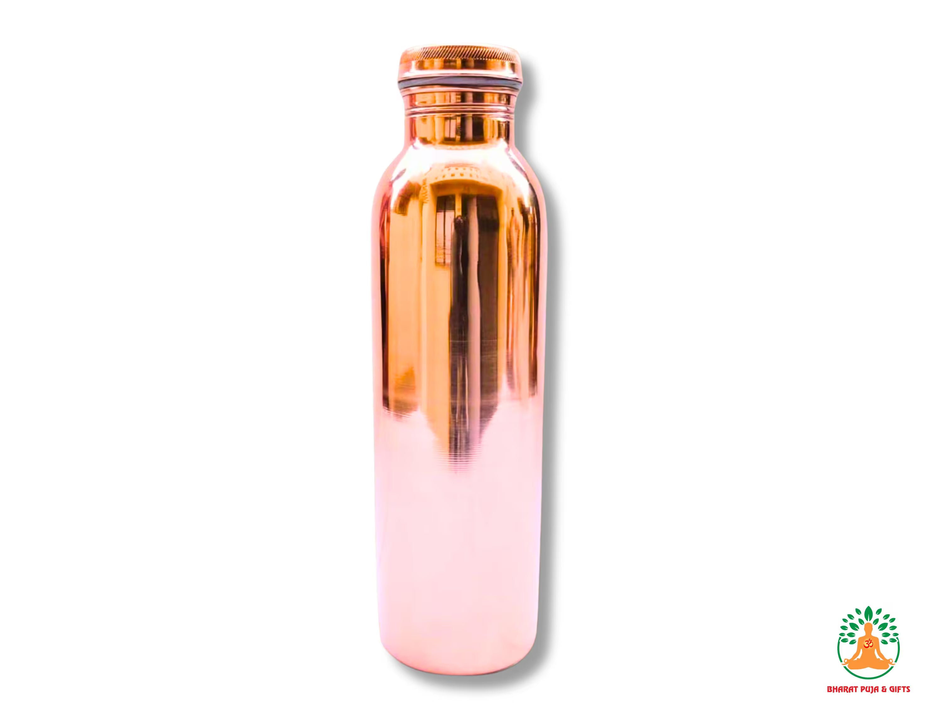 Ayurvedic Copper Water Bottle | Leak-Proof, Joint-Free Design (1L)
