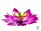 Brass Diya - Pink Lotus | Festive Diwali Oil Lamps |