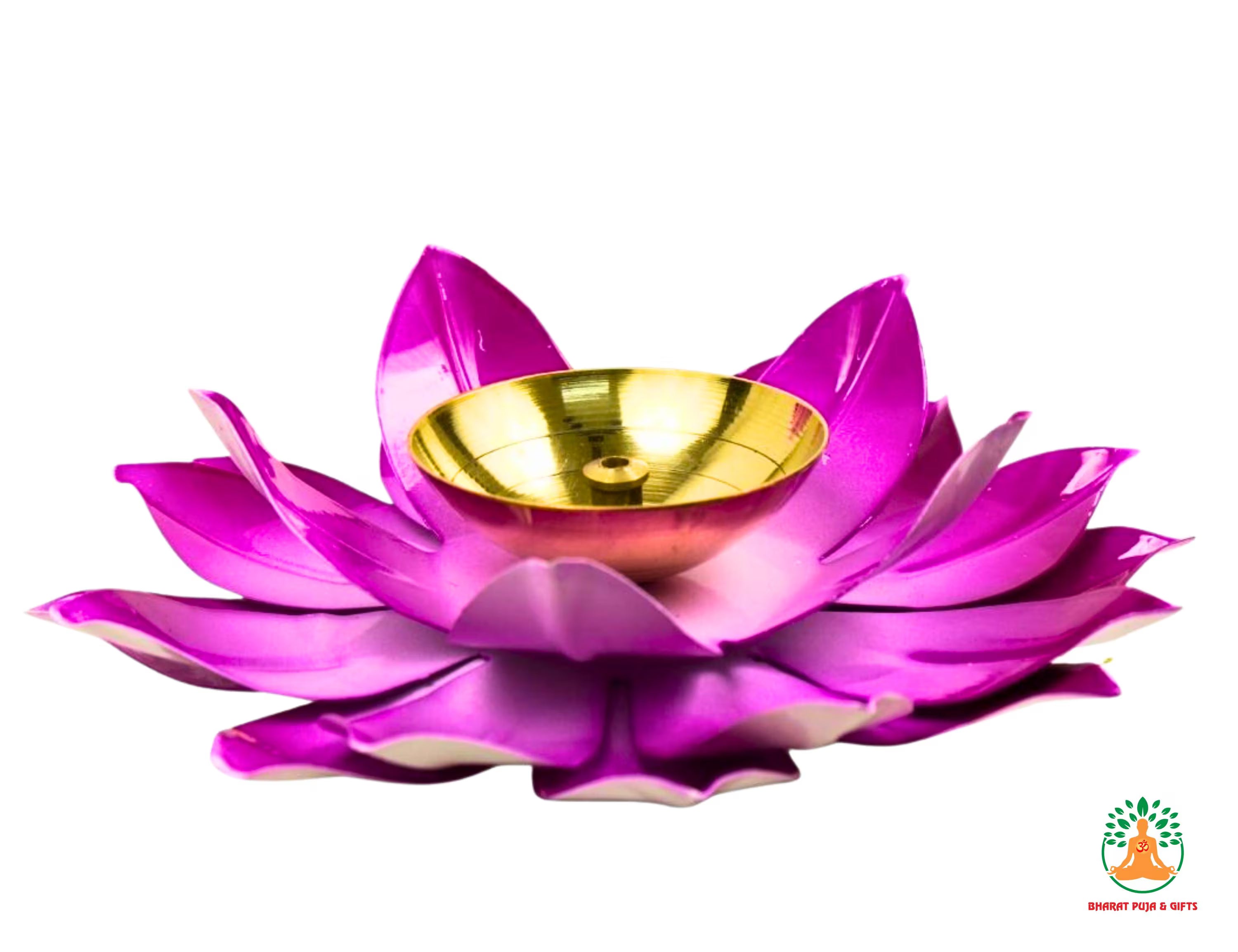 Brass Diya - Pink Lotus | Festive Diwali Oil Lamps |