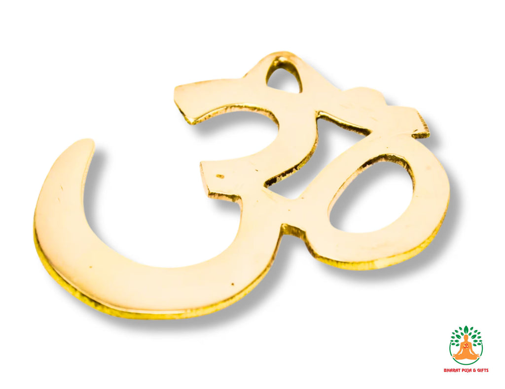 Brass Om Wall Hanging | Om Symbol Wall Art | Meditation Room Decor | Yoga Studio Decor | Housewarming Gift