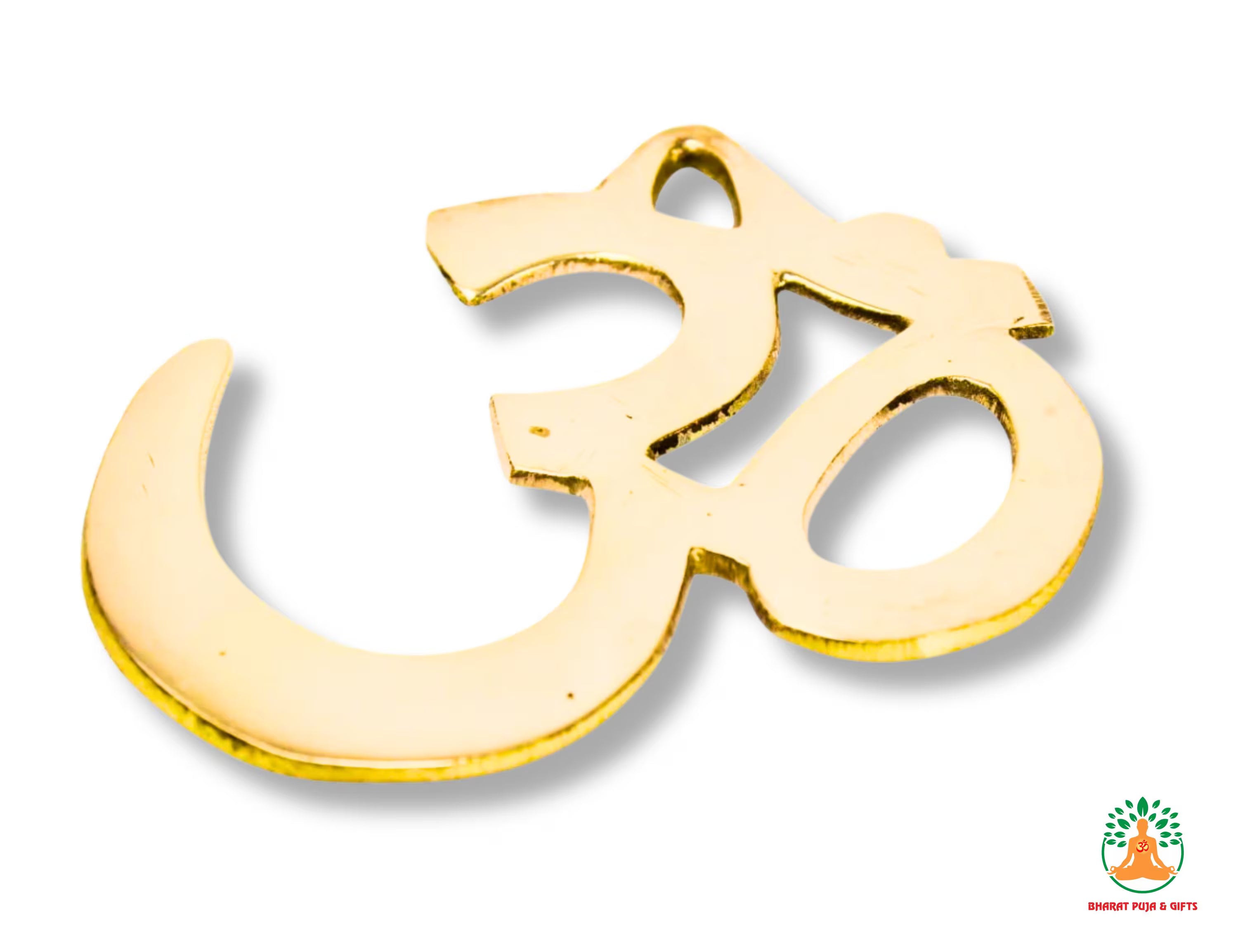Brass Om Wall Hanging | Om Symbol Wall Art | Meditation Room Decor | Yoga Studio Decor | Housewarming Gift