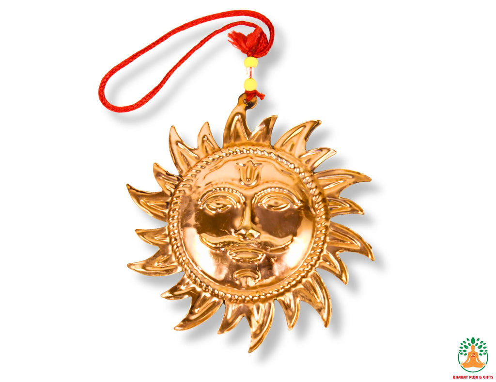 Pure Copper Sun Wall Hanging for Home & Office Vastu, Positive Energy, Decorative Wall Art, Spiritual Gift, Good Luck Protection