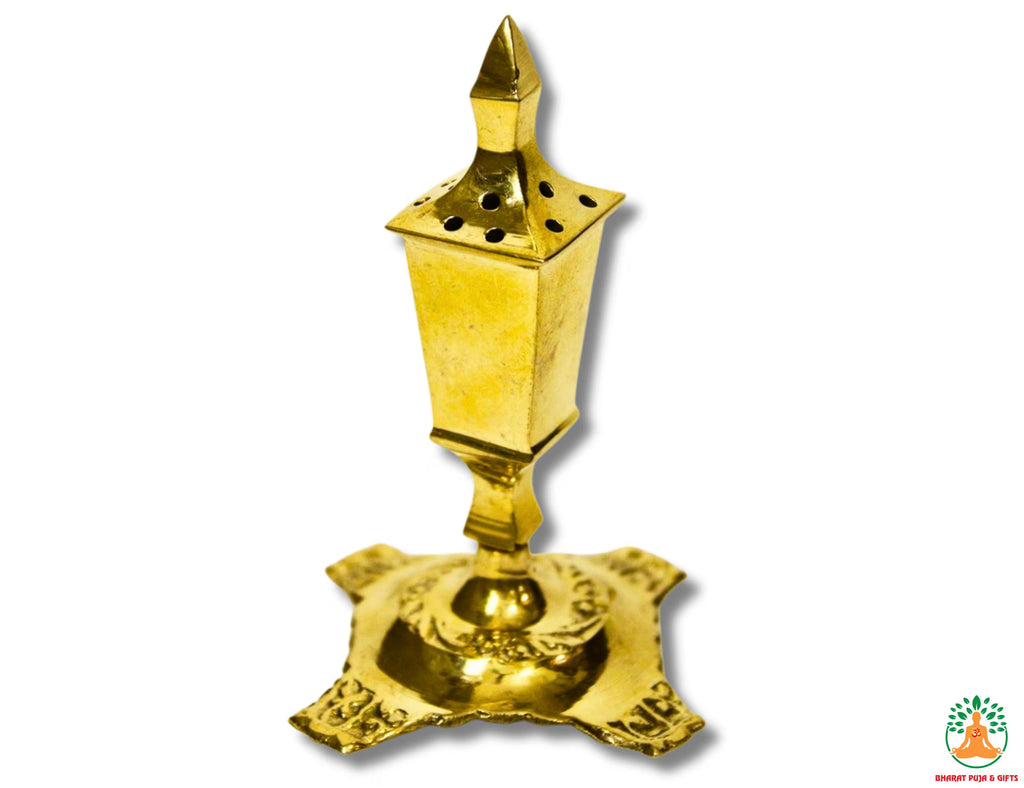 Brass Incense Stick Holder | Brass Agarbatti Stand | Traditional Puja Incense Holder | Brass Incense Stand