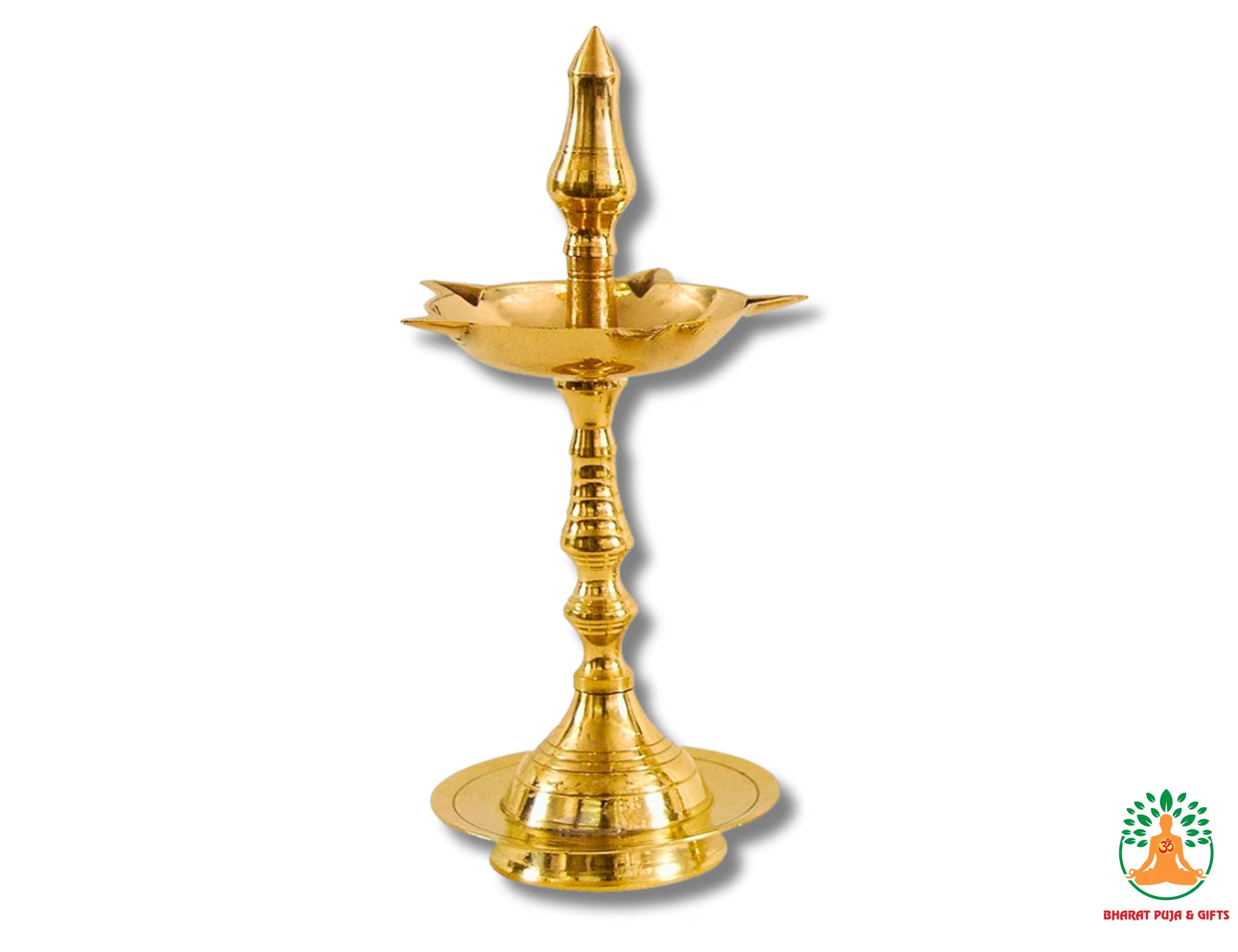 Brass Panch Diya Samai | Handcrafted Brass Oil Lamp | Indian Home Decor | Temple Altar Decor