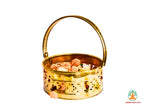Brass Flower Basket | Traditional Floral Basket | Spiritual Gift| Decorative Basket | Flower Basket | Wedding Flower Basket | Phool Tokri