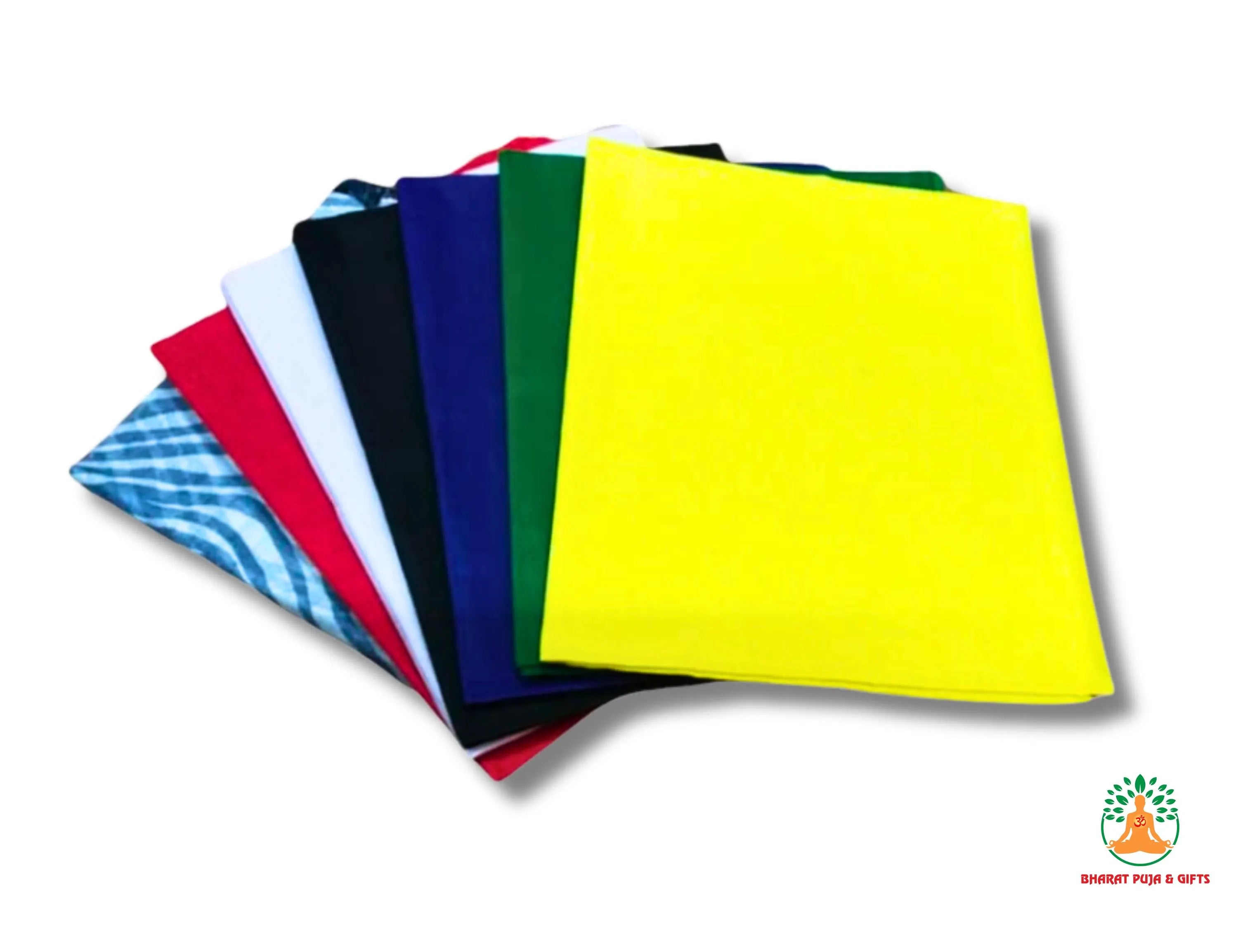 Navagraha Cloth Set for Navagraha Shanti Pooja Pack of 9 (Multicolor, Each 1 meter)