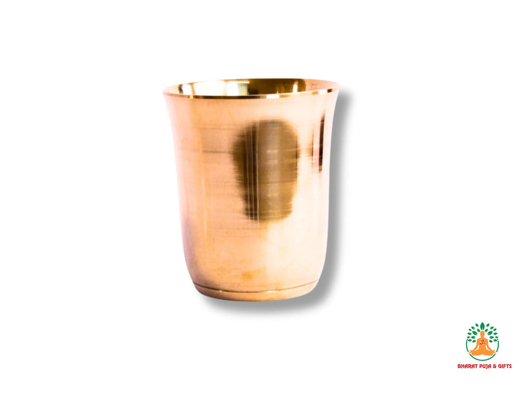 Plain Bronze Kansa Glass | Bronze Drinking Glass Tumbler Water Glass | Kansa Cup | Ayurvedic Glass