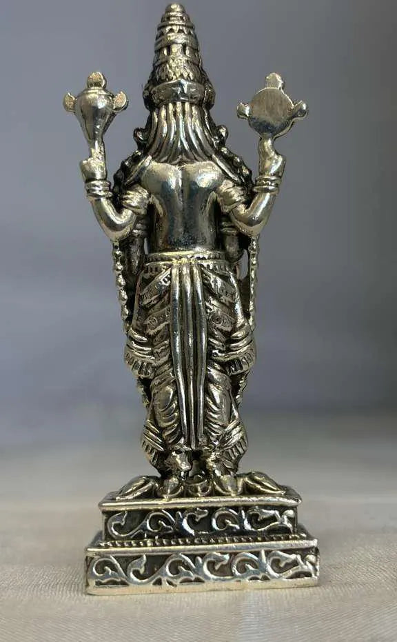 Pure Silver Balaji Idol | 999 Silver Venkateswara Swamy Swami Murti | Silver Tirupati Balaji