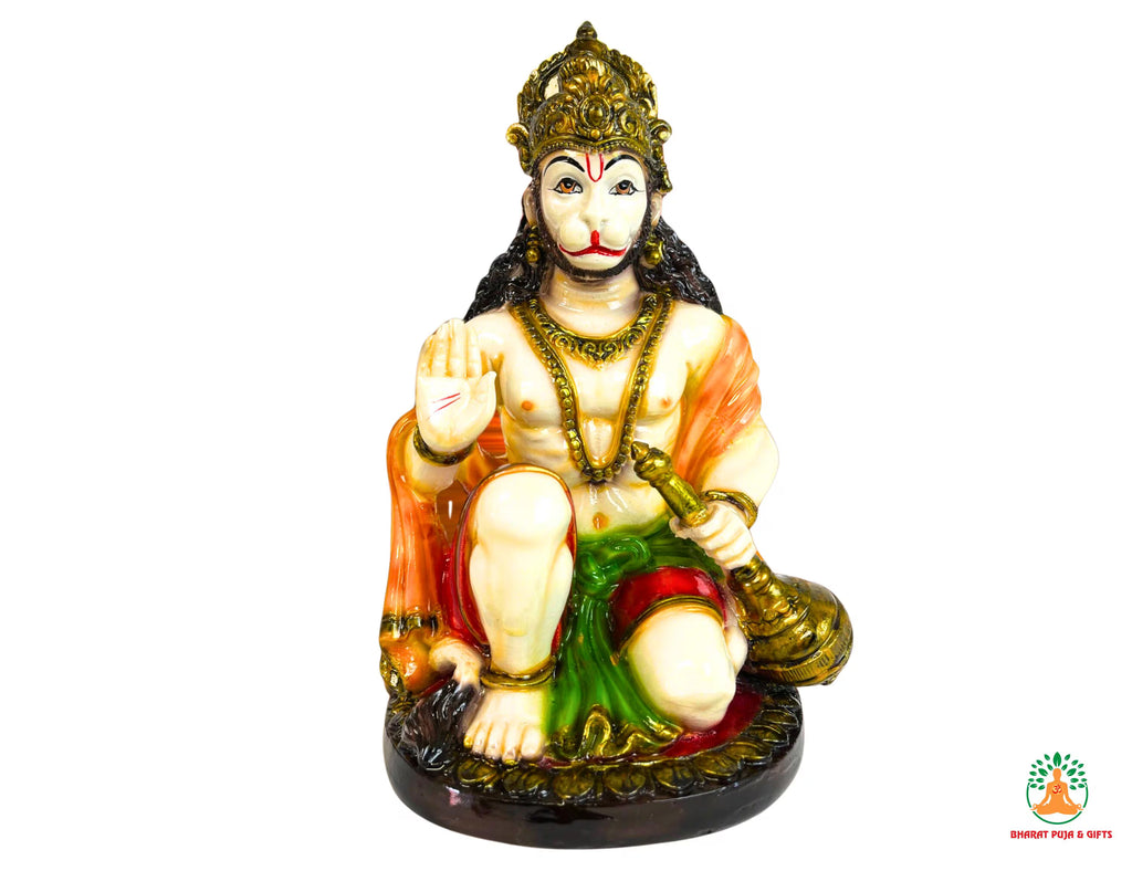 Sitting Hanuman for Pooja, Home and office Decor