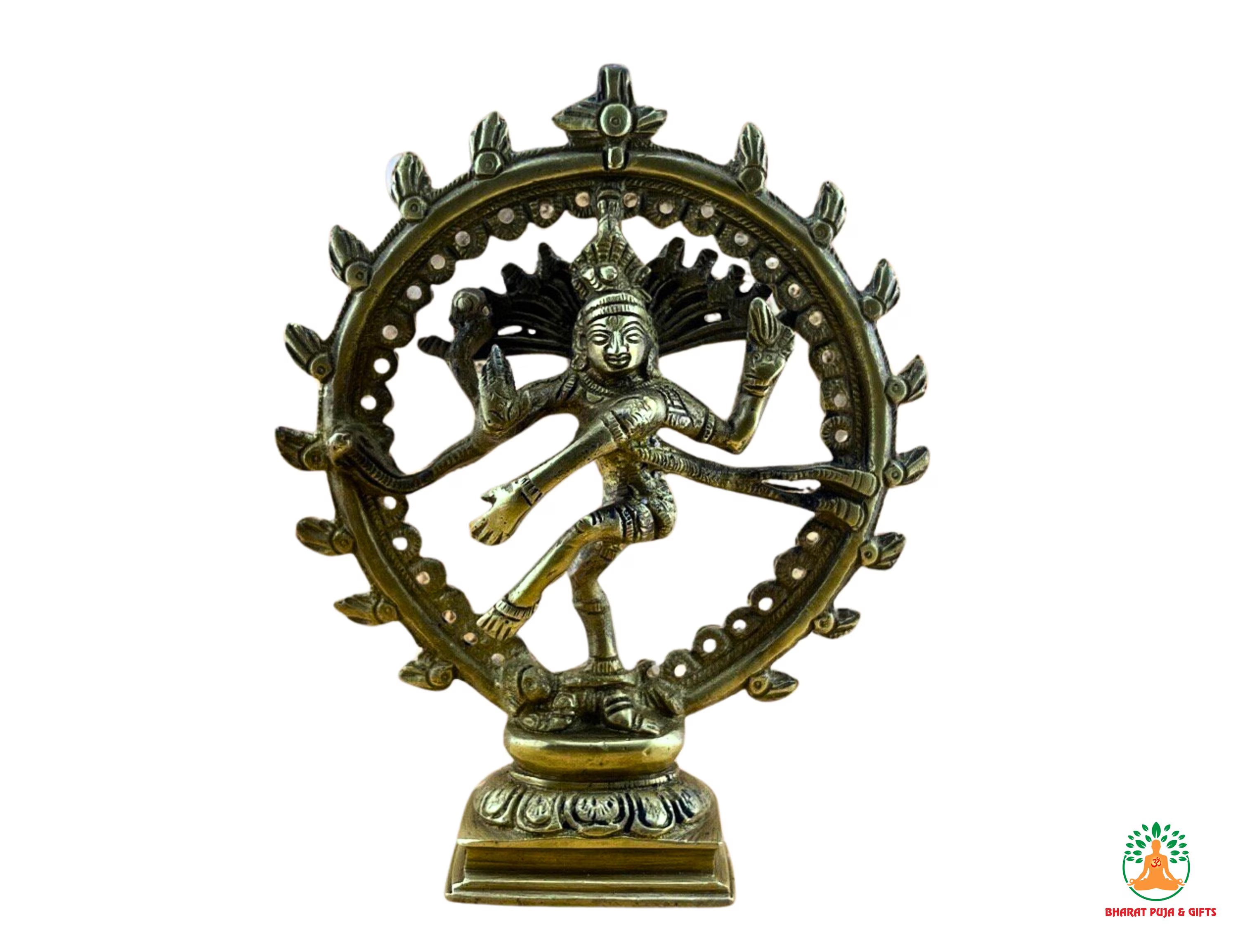 Brass Dancing Nataraja Murti | Hindu God Shiva Shankar Idol | Brass Dancing Lord Shiva Idol | Brass Natraj Natraja