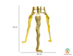 Brass Jaladhari Stand with Nag-Shaped Base | Traditional Tripai Abhishek Stand for Shivling Puja