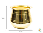 Brass Lota | Pital Kalash | Traditional Brass Water Pot for Puja Abhishekam Mandir Home Temple, Festivals & Spiritual Rituals