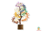 Crystal Tree for Positive Energy, Meditation Accessories | Fung Shui Décor | Crystal Decor Gift | Natural Crystal Stone | Colourful stone