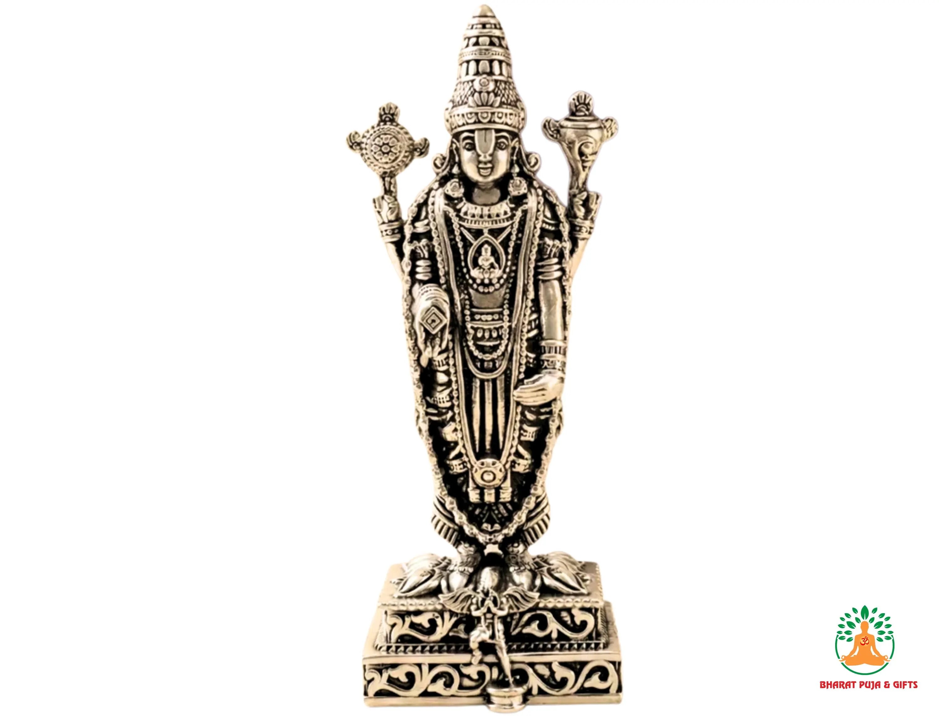 Pure Silver Balaji Idol | 999 Silver Venkateswara Swamy Swami Murti | Silver Tirupati Balaji