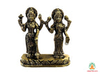 Brass Vishnu and Lakshmi Idol | Lord Visnu and Laxmi Murti | Brass Lakshmi Narayana Statue | Home Temple Laxmi Narayana