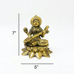 Brass Saraswati Murti| Goddess Saraswati Idol | Saraswati Maa Statue