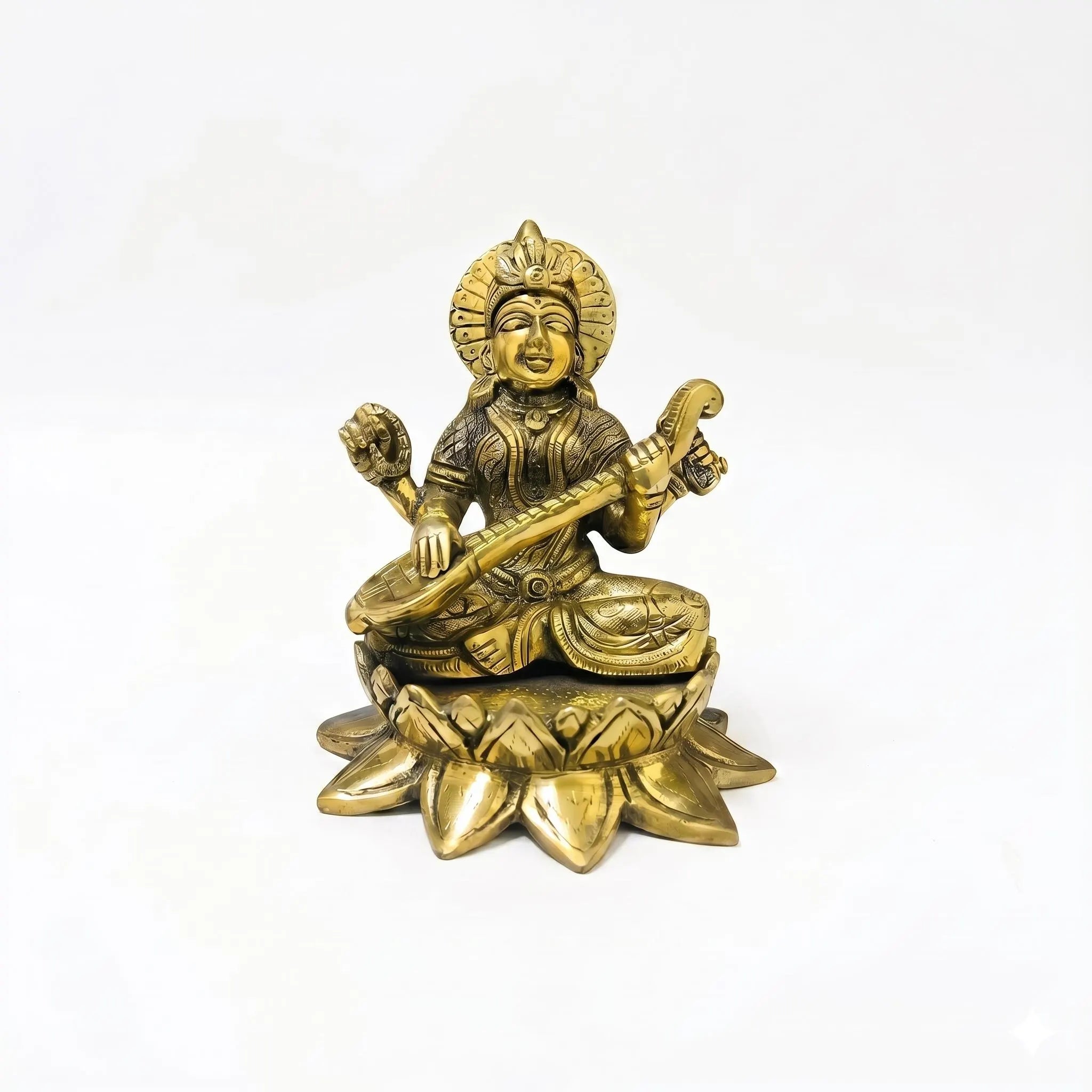 Brass Saraswati Murti| Goddess Saraswati Idol | Saraswati Maa Statue